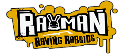 Rayman Raving Rabbids title screen for Nintendo DS